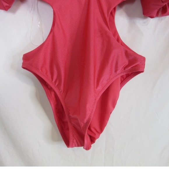 Fe Noel x Target metallic puff sleeve swimsuit 3X NWT - Picture 6 of 6